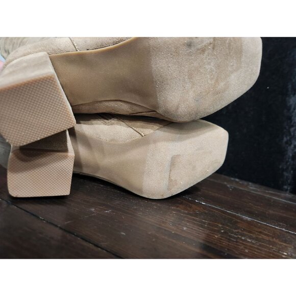 NEW bp Cali Fab Beige Over-the-Knee Block Heel Boots/Sz. 6.5M - Picture 6 of 9